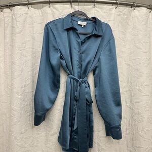 L'Academie Blue Shirt Dress